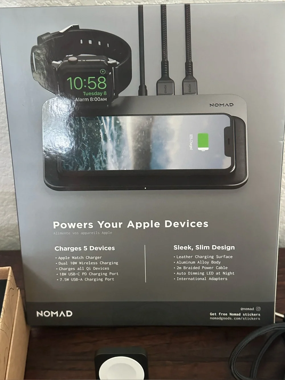 NOMAD Base Station Hub Apple Watch Wireless Charging Dock